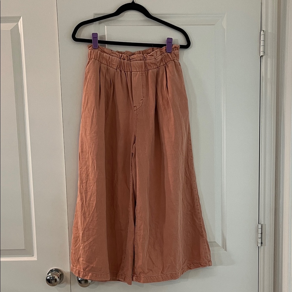 Anthropologie Pilcro Peach Elastic Waist Pants